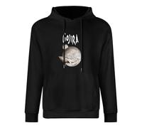 Casual Long Sleeve Hooded Sweatshirt Gojira Men's Print Hoodie Black