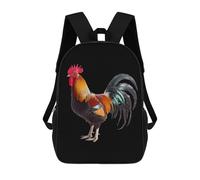Casual Sac À Dos d'affaires J'aime Mon Coq Sacs D'École Loisir Grande Capacité Cartable Scolaire pour Bureau, Scolaires, Voyage, 42X32X14Cm