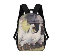 Casual Sac À Dos De Voyage Loisirs des Oies Sacs À Dos Multicolore Cartable Scolaire pour Randonnée, Trekking, Loisir, 42X32X14Cm