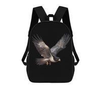Casual Sac À Dos Faucon Pèlerin en Vol Imprimé Sacs De Voyage Imperméable Sacs D'École Loisir pour Loisir, Scolaires, Gym, 42X32X14Cm