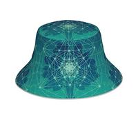 Casual Seau Chapeau Icône Spatiale de l'arbre de Vie Pecheur Chapeaux Doux Bobs Homme pour Outdoor Vacances Filles