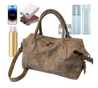 Casual Shoulder Bag - Sling Tote for Travel Convenience | PU Leather with Adjustable Strap, Large Capacity Organizer Design, Vintage Style Chest Pack for Commuting Shopping Airport Workday Carry