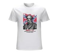 Casual T-Shirt Robert E Lee General USA Cotton Black 3XL