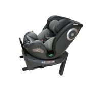 Casualplay Siège auto Revol I size pivotant avec isofix et pied d'appui, groupe 0 1 2 3 de 0 à 12 ans ou de 40 à 150 cm de hauteur et dispositif de protection latérale ASP, gris