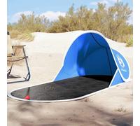 Casvera Tente de plage pop-up imperméable en polyester 190T avec revêtement en polyuréthane 190 x 80 x facilement pliable avec sac de transport pour camping, extérieur, famille, festival, protection