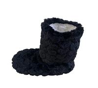 CasWinter Bottes de sol pour couples adultes en peluche épaisse pour la danse intérieure Tube haut Éducation précoce Parents Femmes Carlin Chaussons, Noir , 38 EU
