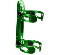 Caswynlife Adaptateur de porte-bouteille pliable en aluminium CNC pour tige de selle de vélo de 32 mm à 36 mm, support de bouteille léger (vert postal )