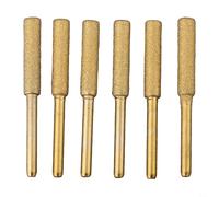 Caswynlife Affûteur de tronçonneuse pour aiguiseur de chaîne électrique, 4,0/4,8/5,5 mm avec revêtement émeri, tige de 3 mm, compatible avec métal, bois et jade (4,8 mm)