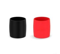 Caswynlife Anneau de guidon en silicone, bande élastique antidérapante pour vélos de route, accessoire de cyclisme léger 9,4 g, ajustement flexible et facile à installer, rouge/noir (rouge)