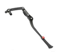 Caswynlife Béquille réglable en alliage d'aluminium pour VTT, 55-60 cm, béquille latérale extensible avec pied antidérapant, support arrière verrouillable sécurisé, pour le cyclisme (version étendue)