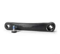Caswynlife Bras de manivelle gauche en alliage d'aluminium, pour VTT, interface carrée et trou diamant, bras de pédale de vélo léger avec vis étanches (losange)