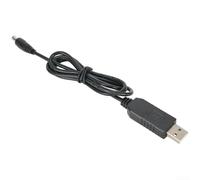 Caswynlife Câble USB Boost 5 V vers 9 V 12 V Convertisseur de puissance, sortie DC 5,5 x 2,1 mm pour routeur de voiture, haut-parleur DVR, ligne de charge noire de 0,9 m (12 V)