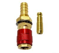 Caswynlife Connecteur rapide gaz et eau pour tube de 10 mm, compatible avec les machines à souder TIG modèles 12/18/20/27, pour soudage, traitement et entretien des métaux (rouge)