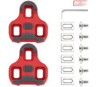 Caswynlife Crampons antidérapants pour pédales de vélo de route, couvre-chaussures de cyclisme de montagne à 3 trous avec options de flotteur 0°, 4,5° 9°, coussinets antidérapants en nylon léger pour