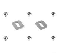 Caswynlife Crampons de pédale de vélo, avec vis en alliage Ti, pour Time LClic, pièces de rechange M5 x 11 mm, finition anodisée, 2,3 x 2 cm, options multicolores (argent)