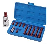 Caswynlife Embouts à douilles hexagonaux 12 points pour les tâches de fixation de précision avec compatibilité d'entraînement de 1,27 cm et couche de chrome vanadium longue durée (type M)