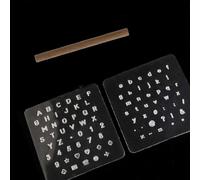 Caswynlife Ensemble de poinçons alphabet pour cuir | Tampon à lettres minuscules et poignée en bois pour la fabrication d'outils de noms personnalisés
