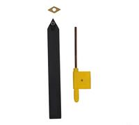 Caswynlife Ensemble de porte-outils de tour indexable, kit de barre d'alésage CNC 7PieCNC avec inserts en carbure et clé, outils de tournage en alliage métallique pour usinage intensif