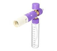 Caswynlife Flacon pulvérisateur en mousse haute pression, interface à connexion rapide 1/4, design transparent pour les détails de voiture et les tâches de nettoyage en extérieur (violet)