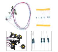 Caswynlife HO Scale Street Lights Lot de 10 appliques murales | Poteaux avec LED blanc chaud, éclairage gris de chemin de fer pour ensembles de train, diorama mobilier urbain et accessoires
