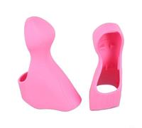 Caswynlife Housses de levier de vitesses pour Shimano-105 ST-5700 - Kit de remplacement de capot de frein en caoutchouc antidérapant pour vélo de route, noir, rouge, bleu, vert (rose)