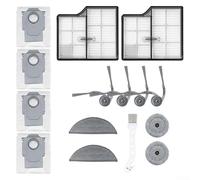 Caswynlife Kit d'accessoires pour robot aspirateur avec brosse principale anti-enchevêtrement, filtre HEPA et serpillère en microfibre, pour Roborock et pour Saros 10 modèles