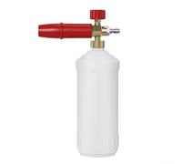 Caswynlife Lance à mousse à neige, buse réglable 0-120°, connexion rapide 1/4, construction en laiton et alliage pour nettoyeur haute pression (pot en cuivre + buses)