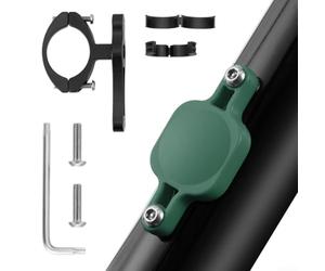 Caswynlife Localisateur de vélo sécurisé pour AirTag, support de suivi de vélo caché avec couvercle de sécurité à vis hexagonale, coque en plastique ABS étanche, anti-cernes GPS compact pour