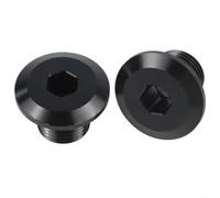 Caswynlife Lot de 2 écrous de verrouillage d'essieu de roue avant pour Surron Light Bees, pièces de rechange anodisées CNC en alliage d'aluminium 6061, vis extérieure de 15 mm, trou intérieur de 10 mm