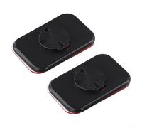 Caswynlife Lot de 2 plaques d'adaptation de téléphone pour vélo Garmin-IGPSPORT-SRAM - Support arrière adhésif pour smartphone - Disque d'extension en plastique noir