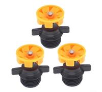 Caswynlife Lot de 3 arroseurs rotatifs à 360 degrés, buse en ABS à entraînement hydraulique, rayon de 4,5 à 5,5 m pour irrigation de pelouse de jardin