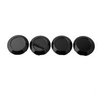 Caswynlife Lot de 4 caches convexes en ABS galvanisé noir 76 mm de diamètre extérieur 72 mm intérieur, compatibles avec - C/E/pour GLK/SLK/pour GLC/ML/S (noir)