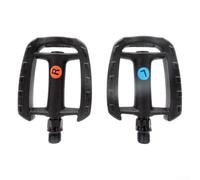 Caswynlife Pédales de vélo pour vélos pliants de route de montagne, construction en acier et ABS avec roulement et réflecteur, pièces de rechange ultra légères, installation facile, noir et gris (noir