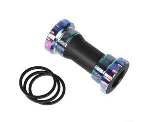 Caswynlife Pédalier de vélo en alliage d'aluminium fileté | Roulement pour pédalier Hollowtech, 24 mm ID double silicone scellé anti-poussière moyeu composant pour vélo de route pour