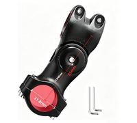 Caswynlife Rehausseur de potence de vélo réglable en alliage d'aluminium, extension de guidon de VTT avec double vis de fixation, installation facile (31,8 x 85)