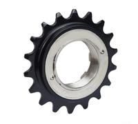 Caswynlife Roue libre de vélo en acier inoxydable à vitesse unique 18T Pas de filetage 3,4 cm pour moyeu arrière 34 x 17 mm Noir/argenté