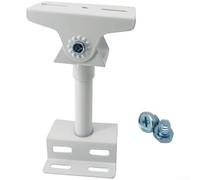 Caswynlife Support de panneau solaire réglable robuste avec rotation à 360 degrés Q235 en acier pour caméra de surveillance Hikvision Blanc télescopique 145-190 mm Poteau mural plafond (vis cruciforme