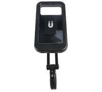 Caswynlife Support de téléphone de moto étanche pour écran tactile - Rotation à 360° - Support antichoc pour guidon de navigation - Compatible avec les téléphones jusqu'à 7" - Noir (guidon)