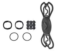 Caswynlife Support d'ordinateur de vélo pour Garmin, avec support de téléphone, support de guidon en nylon et silicone, pour smartphones de 4,7 à 6,9 pouces, accessoire de vélo absorbant les chocs (B)