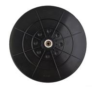 Caswynlife Tampon de secours de 215 mm avec filetage de 6 mm, ponceuse à cloison sèche sans poussière à 10 trous de rechange pour ponceuses à câble Porta, PP + disque de ponçage en caoutchouc mousse