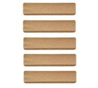 Caswynlife Tapis de marche d'escalier antidérapant en polyester, réduction du bruit, dos en TPR, lavable en machine, installation sans outils, à découper, 76 x 24 cm (beige)