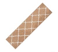 Caswynlife Tapis d'escalier antidérapant avec technologie réutilisable et tissu touffeté lavable en machine pour la sécurité des escaliers intérieurs (beige)