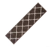 Caswynlife Tapis d'escalier antidérapant avec technologie réutilisable et tissu touffeté lavable en machine pour la sécurité des escaliers d'intérieur (café)