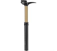 Caswynlife Tige de selle compte-gouttes en alliage d'aluminium pour VTT, réglable hydrauliquement avec commande manuelle, suspension huile-air, collier de serrage à double boulon, étanche à la