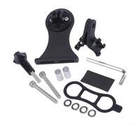 Caswynlife Vélo en fibre de carbone, extension de potence, support | Support pour Garmin pour Bryton For-cateye For-wahoo, léger 3 K, support GPS sur le devant adaptateur