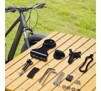 Caswynlife Vélo en fibre de carbone, extension de potence, support | Support pour Garmin pour Bryton For-cateye For-wahoo, léger 3 K, support GPS sur le devant adaptateur
