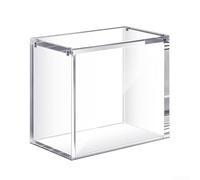 Caswynlife Vitrine en acrylique, protection de 4 mm d'épaisseur, boîte de rangement empilable, fermoir sécurisé, compatible avec boîte booster TCG, organiseur transparent pour collectionneurs de