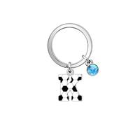 Casxyue Porte-clés avec lettres initiales de football pour femmes, filles, hommes, garçons, avec style de football, porte-clés avec lettre de football, cadeaux de fête, k, 2.3cm