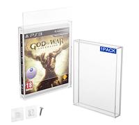 CaSZLUTION Coque de protection en acrylique transparent pour boîte de jeux vidéo PS3, PS4, PS5 et Xbox One, 3 mm d'épaisseur, support de rangement mural résistant à la poussière (lot de 1)