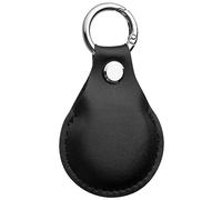 CaSZLUTION Coque pour Chipolo POP Tracker Tag, étui de protection en cuir synthétique microfibre avec porte-clés compatible avec Chipolo ONE/ONE Spot/ONE Point et Airtag, 1 paquet (étui uniquement)